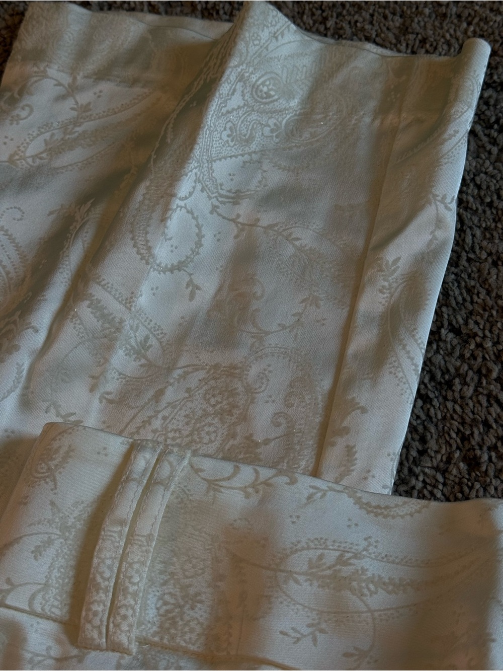 CACHE | Pearl Sparkly Satin Jacquard Flare Pants | 6 - Picture 6 of 6